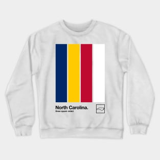 North Carolina // Original Minimalist Artwork Poster Design Crewneck Sweatshirt